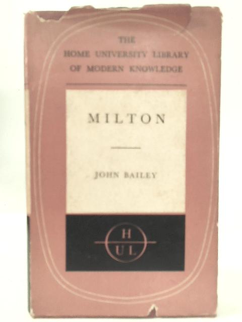 Milton By John Bailey