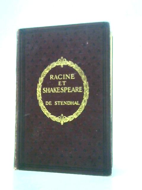 Racine et Shakespeare (Oxford Higher French Series) By De Stendhal Leon Delbos (Ed.)