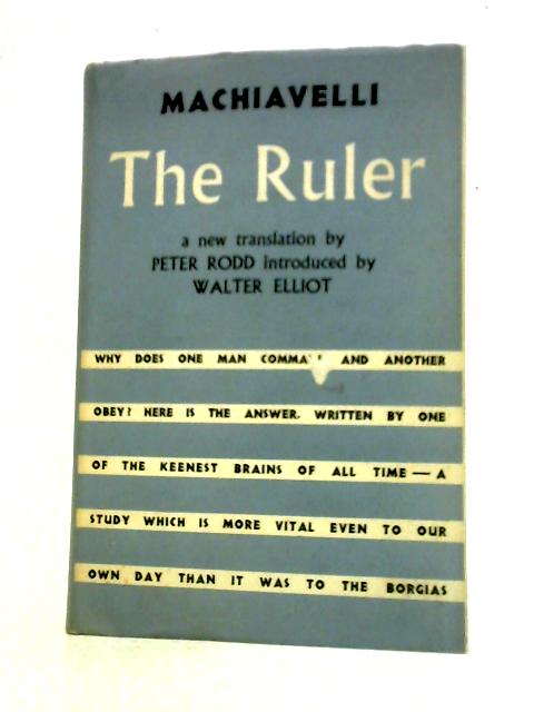 The Ruler By Niccolo Machiavelli