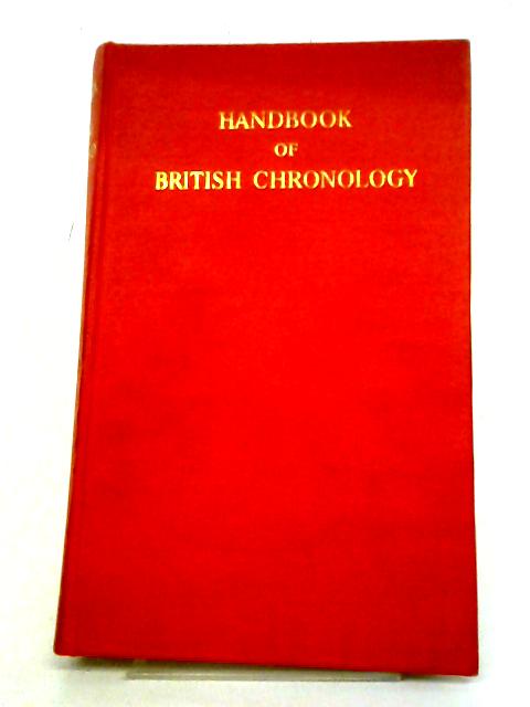 Handbook Of British Chronology - English By E. B. Fryde