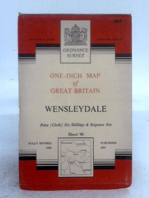 One-Inch Map of Great Britain; Wensleydale, Sheet 90 von Ordnance Survey