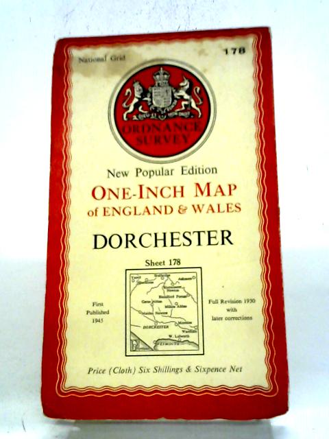New Popular Edition One-inch Map of England And Wales: Dorchester - Sheet 178. von Ordnance Survey