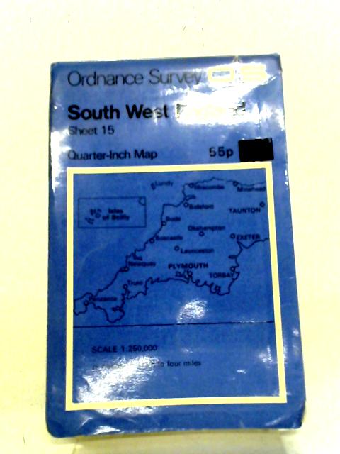 South West England Sheet 15 Quarter-Inch Map By Ordnance Survey