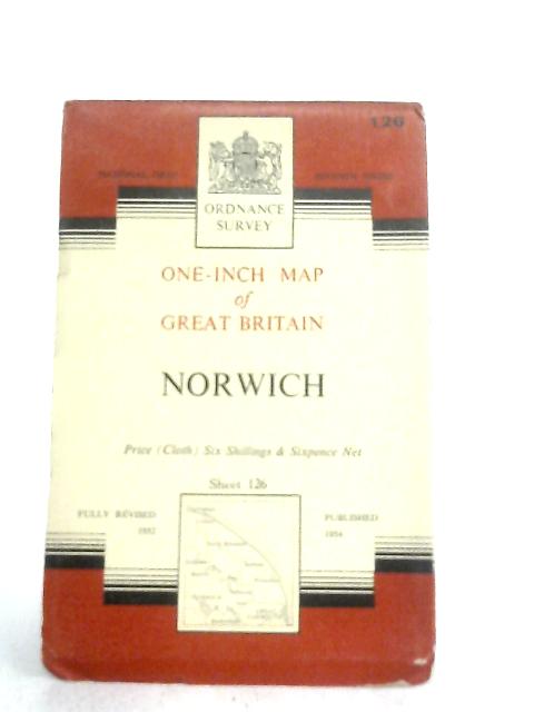 One-Inch Map of Great Britain: Sheet 126 Norwich von Anon