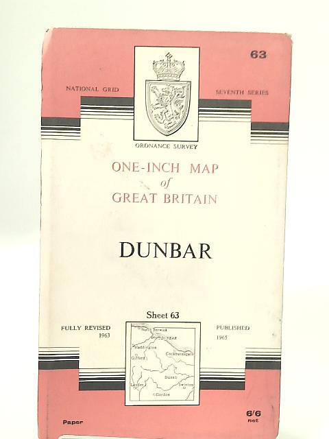 One-Inch Map of Great Britain. DUNBAR, Sheet 63, National Grid Seventh Series By Anon
