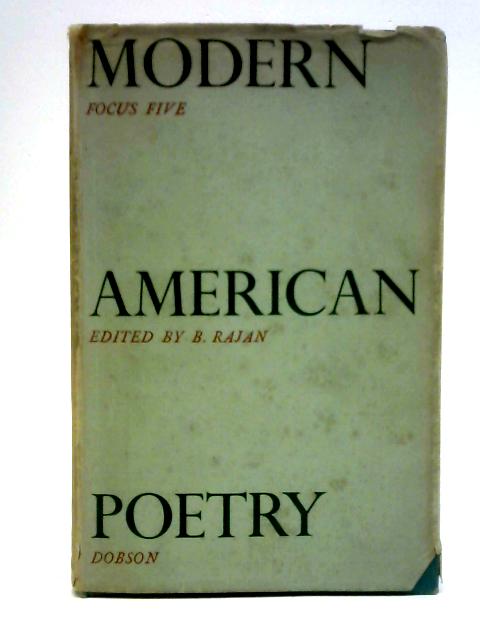 Modern American Poetry von Balachandra Rajan