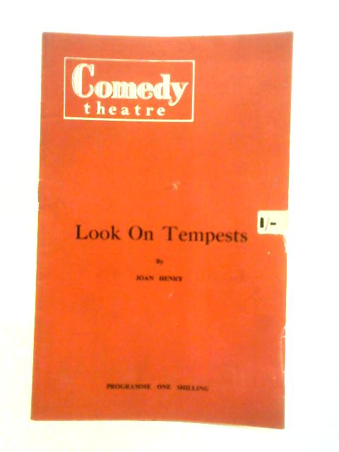'Look On Tempests' Programme 1960 By Unstated