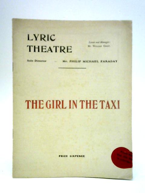 'The Girl in the Taxi' Programme, Lyric Theatre By Unstated