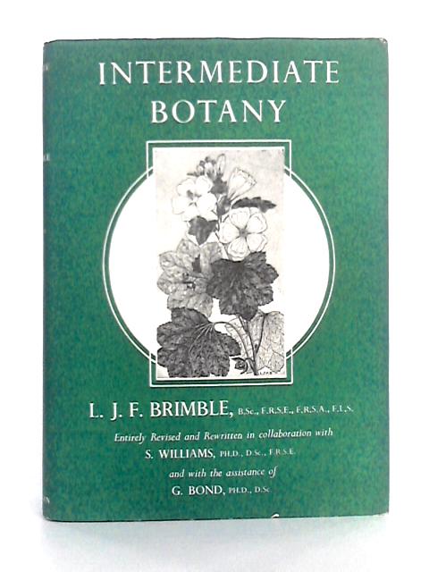 Intermediate Botany By L.J.F. Brimble
