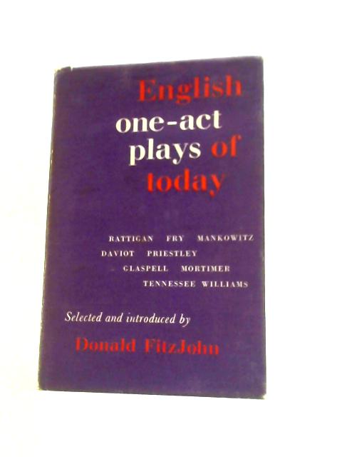 English One-Act Plays By Donald Fitzjohn (Ed.)