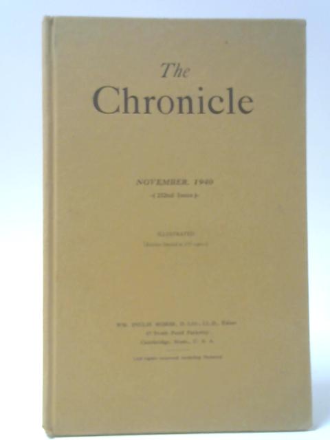 The Chronicle Number 232 By Wm Inglis Morse (ed.)