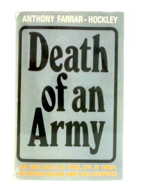 Death of an Army By Anthony Farrar-Hockley