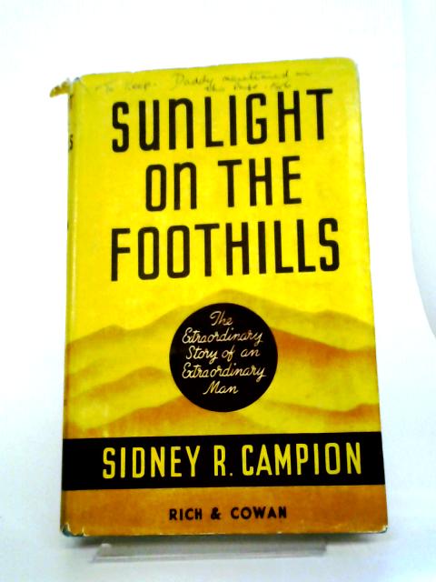 Sunlight on the Foothills By Sidney R Campion