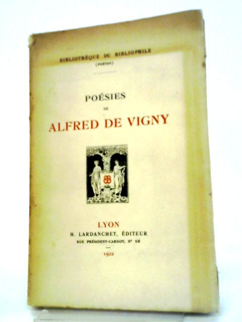 Poesies By Alfred de Vigny