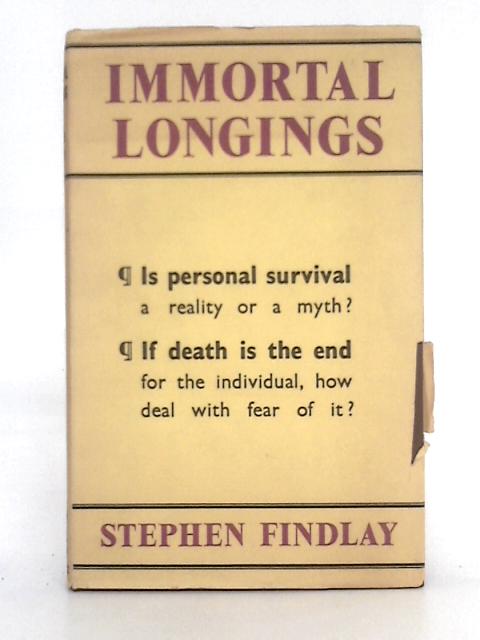 Immortal Longings By Stephen Findlay