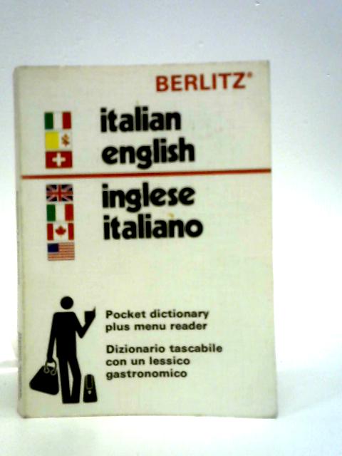 Italian-English, English-Italian Dictionary By Unstated