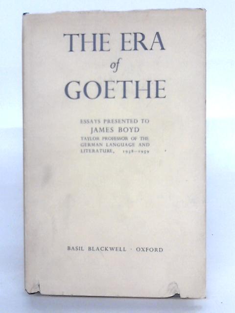 The Era Of Goethe. By Various s