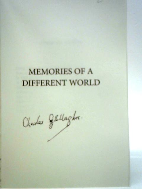 Memories of a Different World von Charles Gallagher