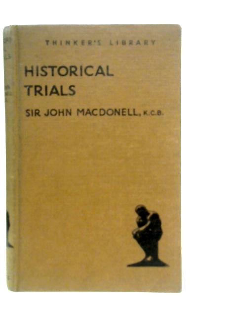Historical Trials By Sir John Macdonell
