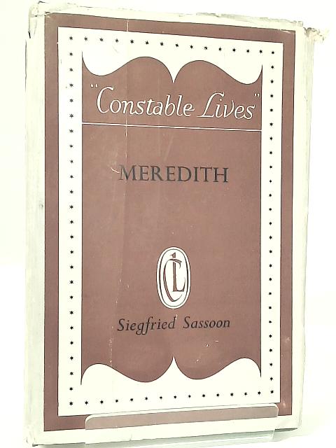 Meredith By Siegfried Sassoon