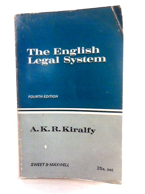 English Legal System von A.K.R. Kiralfy