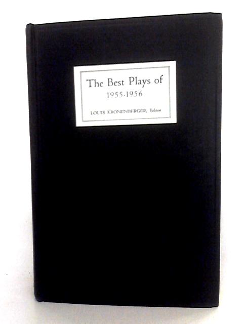 Best Plays Of 1955-1956 By Various s