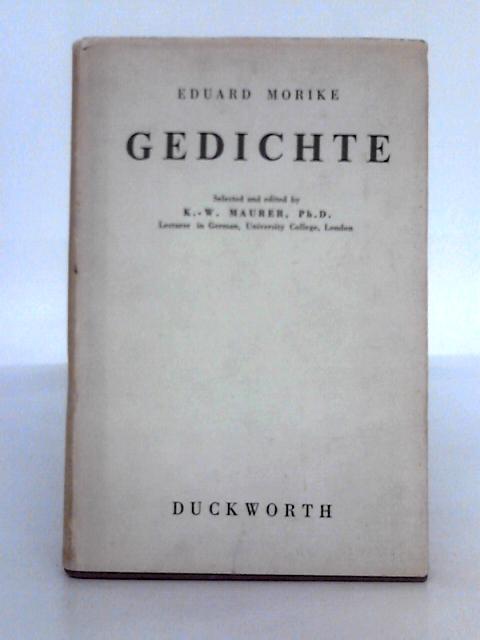 Gedichte By Eduard Morike