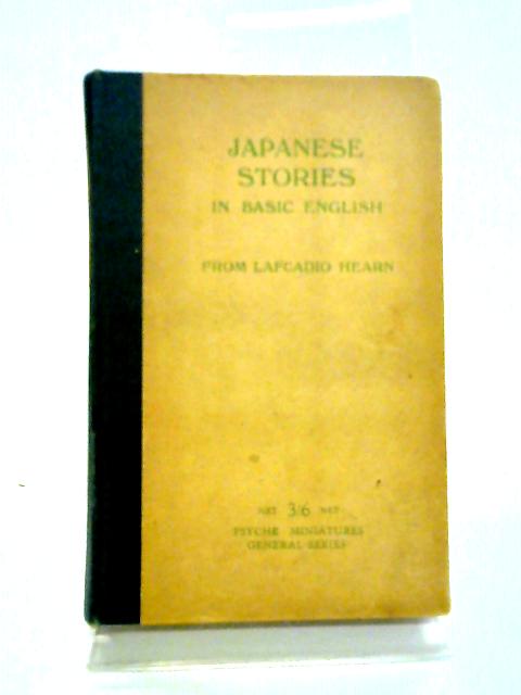 Japanese Stories from Lafcadio Hearn By T Takata