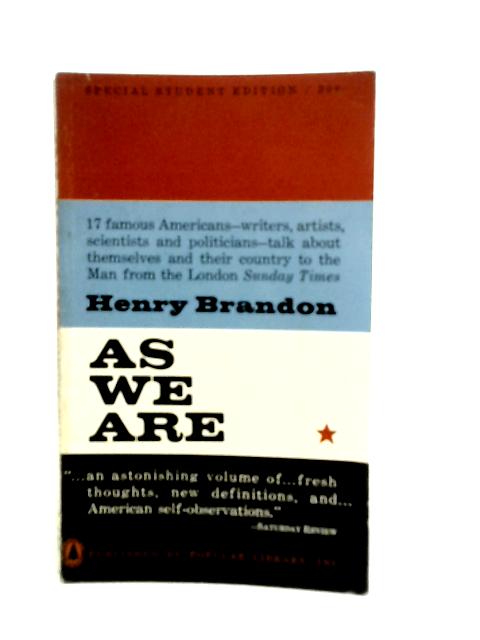 As We Are By Henry Brandon