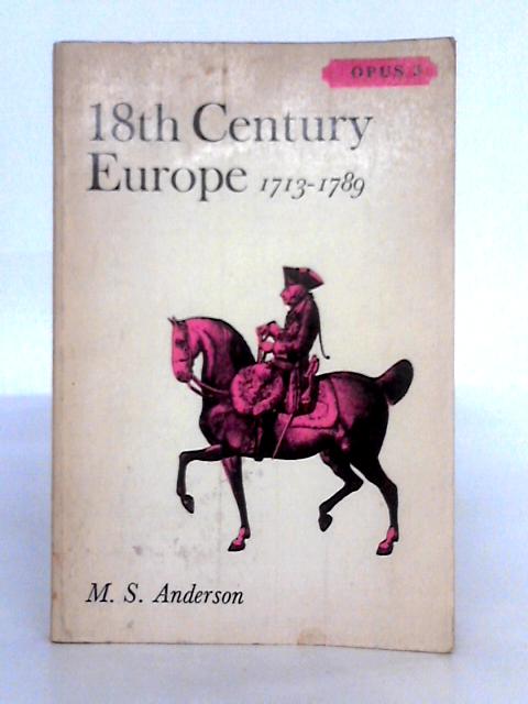 18th Century Europe 1713-1789 par M.S. Anderson