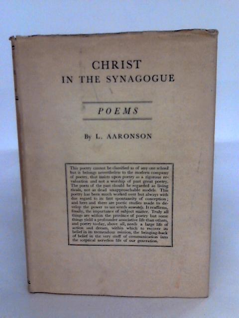 Christ In The Synagogue By L. Aaronson