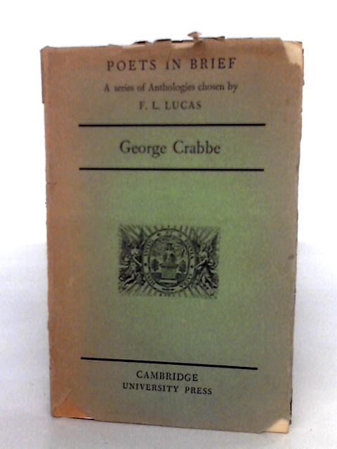 George Crabbe An Anthology By George Crabbe