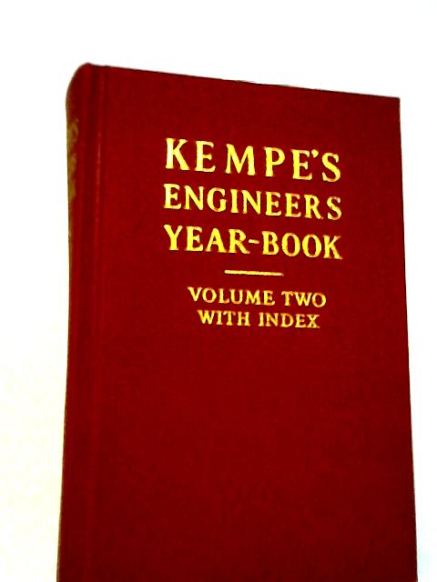 Kempe's Engineers Year Book For 1978 By C. E. Prockter