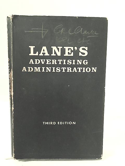 Lane's Advertising Administration By Norman Thomas Sandbrook