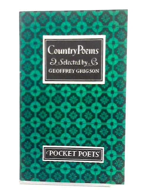 Country Poems (Pocket Poets) By Various s