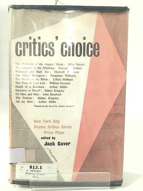 Critics' Choice By Jack Gaver