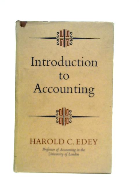 Introduction to Accounting By Harold C.Edey