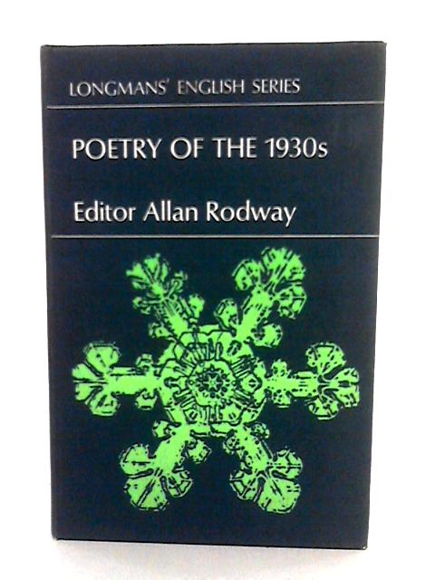 Poetry Of The 1930s. An Anthology. von Various s