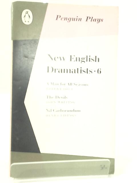 New English Dramatists 6 von Tom Maschler