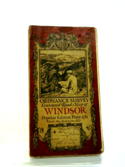 Ordnance Survey Contoured Road Map of Windsor No 114 By Ordnance Survey