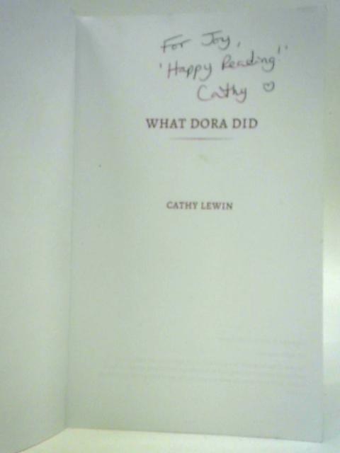 What Dora Did By Cathy Lewin