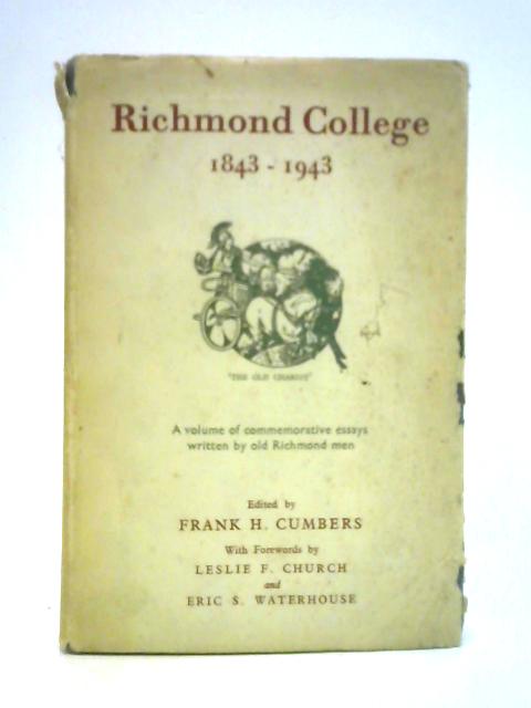 Richmond College 1843-1943 von Frank H. Cumbers (Ed.)