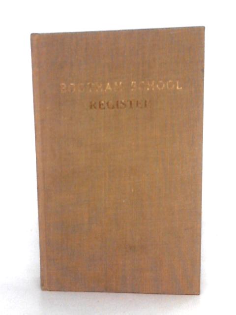 Bootham School Register By O.Y.S.A. Executive Commitee