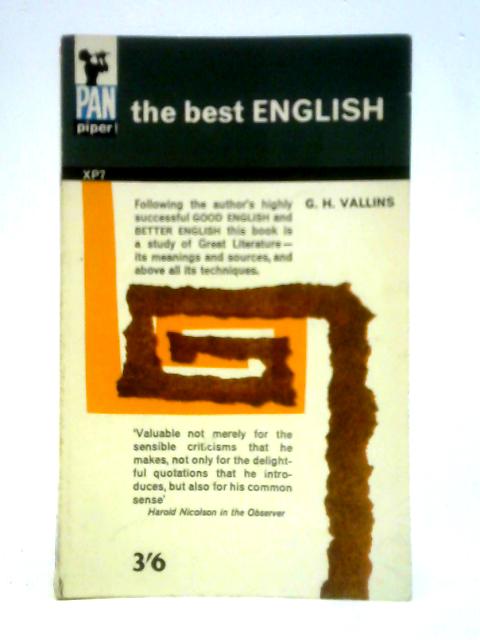 The Best English By G. H. Vallins