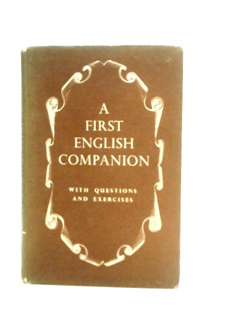 A First English Companion By Walter Dawson Wright