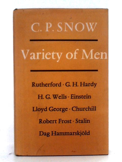 Variety of Men By C.P. Snow