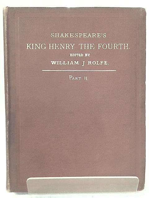 History of King Henry the Fourth: Part II By William Shakespeare