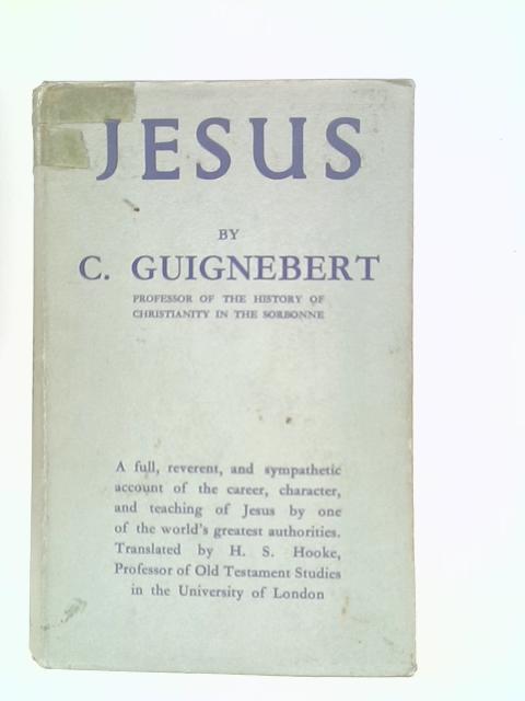 Jesus By C.Guignebert