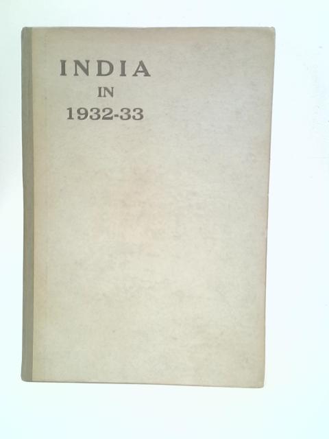 India In 1932-33 By Unstated