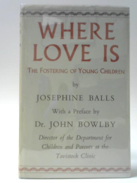 Where Love Is - The Fostering Of Young Children By Josephine Balls